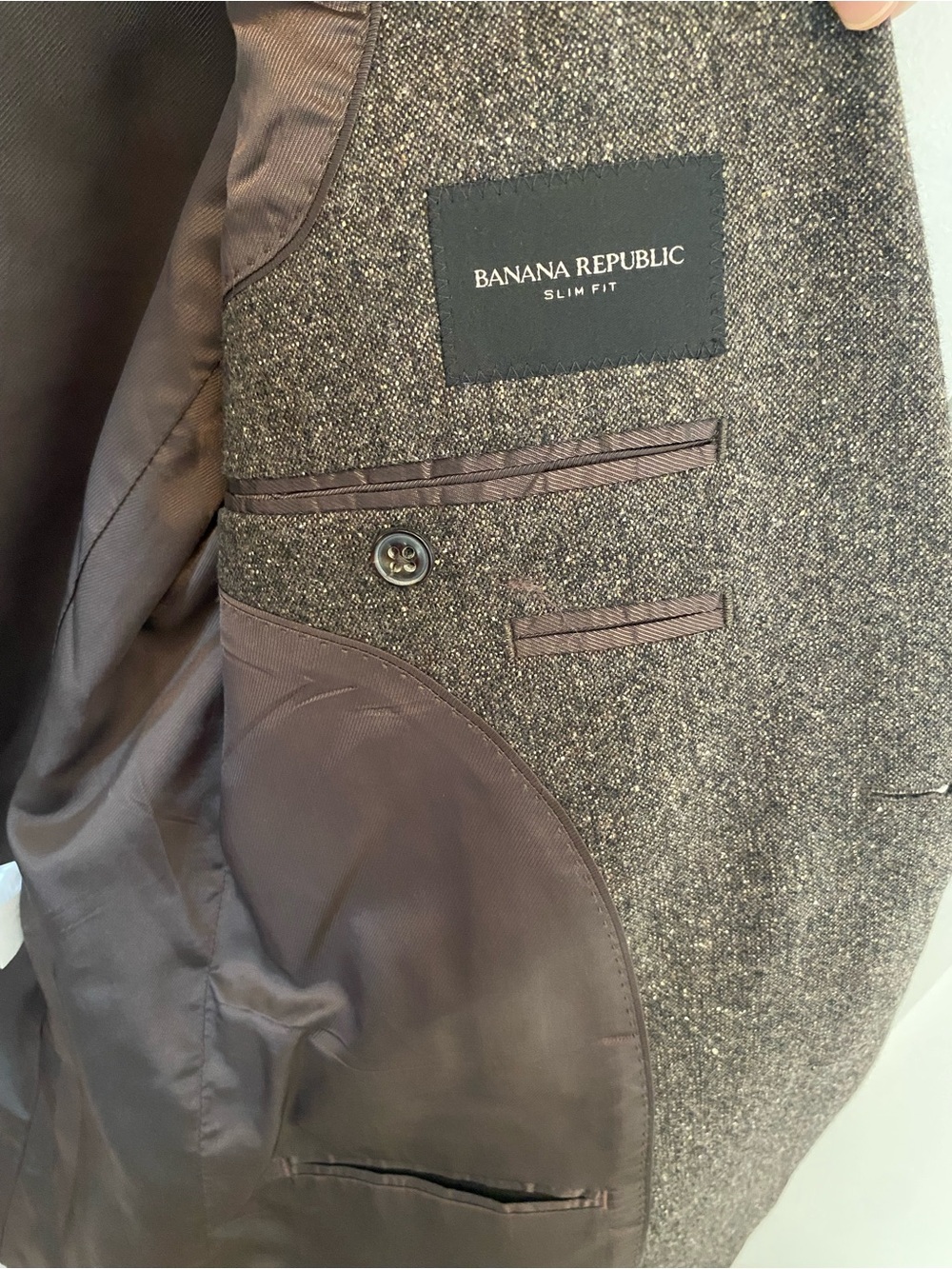 Banana Republic Men's Wool Blend Tweed Suit - Picture 6 of 15